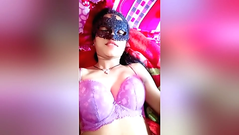 Big tittied brunette shows off her body in solo sex video