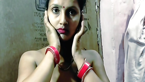Hot brunette beauty plays with her hands in hd video