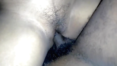 Busty brunette babe in an amateur pov video with big tits