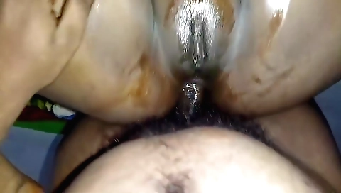 Big black cock fucked by an amateur girl in her panties
