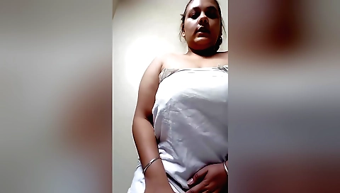 Indian whore with big tits and ass is taking a big dick inside
