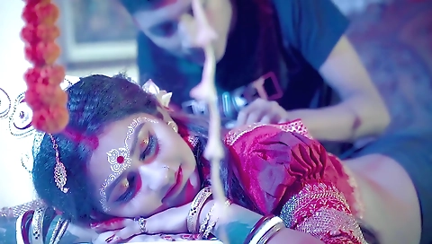 Brunette indian with a nice ass is having fun with her lover