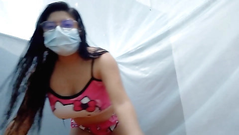 Big tits brunette girl in her 20s has a fantastic body
