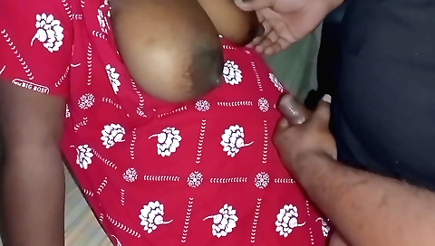 Indian big tits milf and her husband fuck for the first time