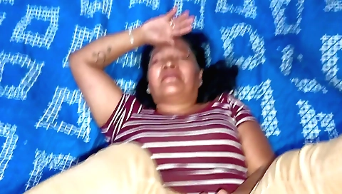 Indian mature woman gets her pussy pounded by husband