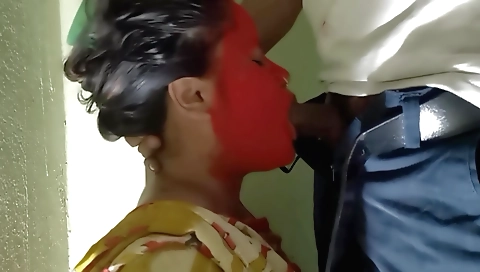 Holi indian video shows a girl fucked in her pussy