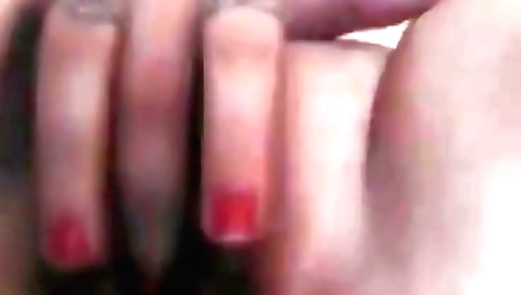 Amateur brunette teen girl with big tits fingering her vagina