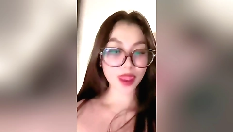 Hot girl masturbating in a solo video in a kitchen