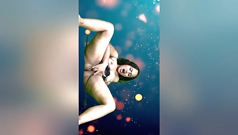 Indian brunette girl is fucking in her bed in amateur video