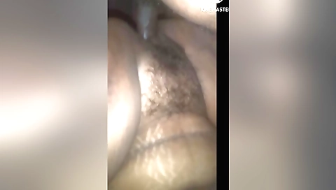 Indian lady with huge tits fucks a man after her morning routine