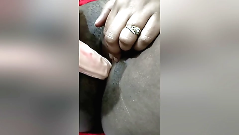 Indian beauty in her bikini is showing off her hairy ass on cam
