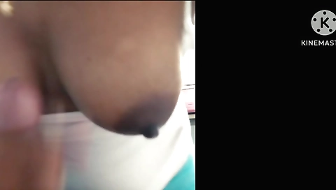 Busty indian girl with big tits does a nice handjob