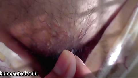 Indian hairy sex show for hairy couple with big ass