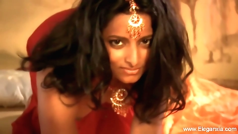 Indian woman in a sexy body is fucked in bed by a stranger