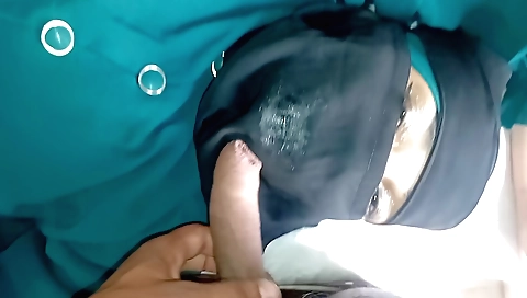 Indian girl is playing with her own dick and getting a blowjob