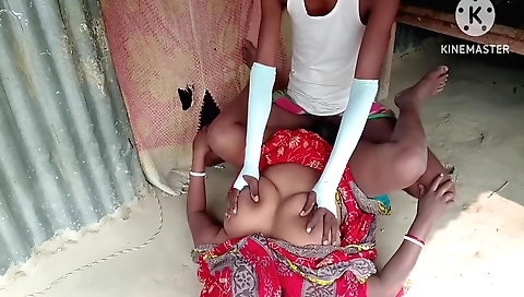 Indian amateur blonde with big boobs showing off her body