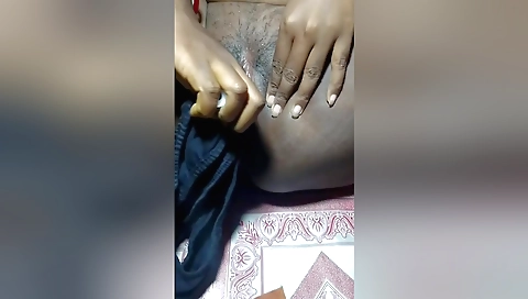 Indian chick in a towel gets naked in front of camera