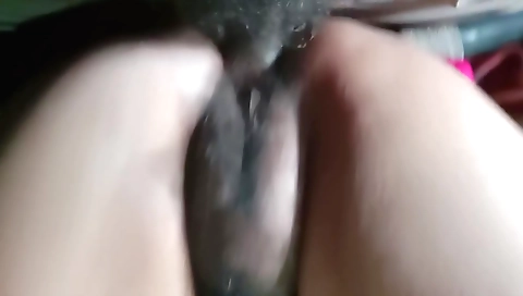 Indian cunt penetrated with a huge dong in an amateur porn video
