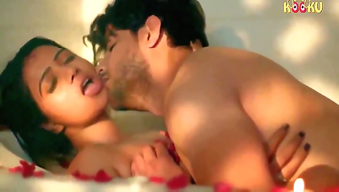 Indian brunette actress enjoys sex with her partner