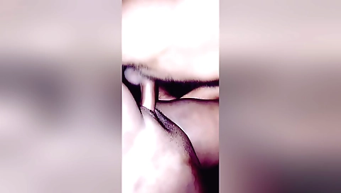 Teen fucking her boyfriend with a dildo and a blowjob