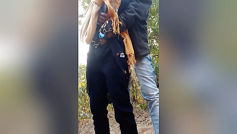 Indian guy fucked his friend's girlfriend in the backyard