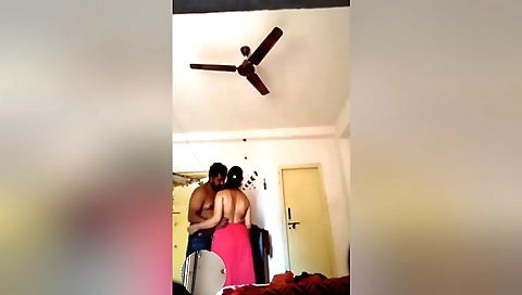 Aunty cheated on her boss and got caught in camera
