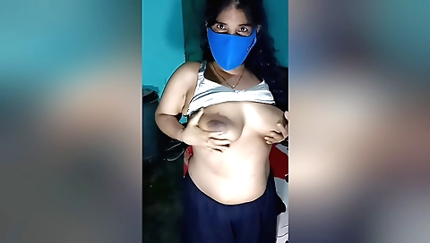 Amateur wife masturbates with the pleasure of orgasm