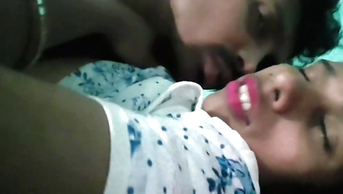 Indian brunette gets her neighbor's husband to fuck her
