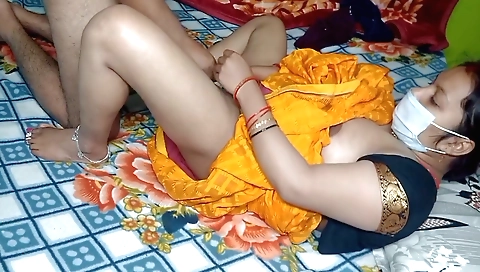 Brunette with a perfect body gets left alone on the couch