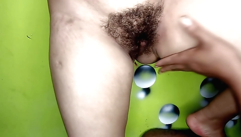 Indian hairy ass slut is getting fucked hard in this video