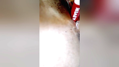 Indian teen with a huge ass is fucking with a dildo