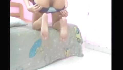 Indian brunette in a white dress and shower pov video