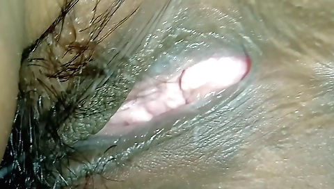 Indian babe with a hairy pussy and ass in pov video