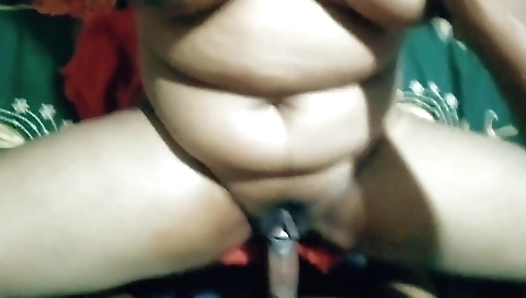 Chubby indian brunette gets fucked in her tight pussy