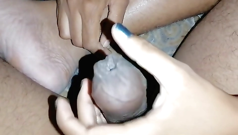 Indian amateur milf with big tits is on top of her lover