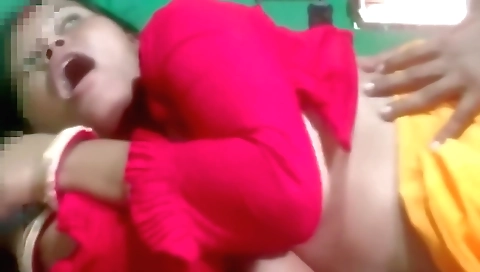 Indian brunette girl shows off her big natural tits