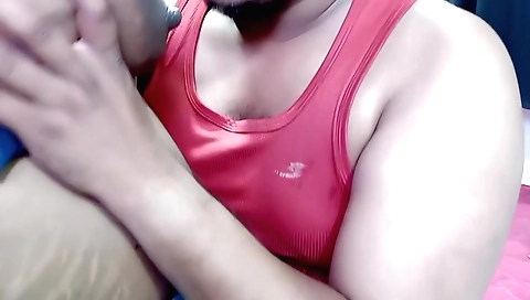 Indian amateur milf sucking a big dick and getting creampie