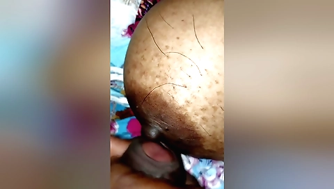 Amateur big boobs brunette with big ass gets her ass fucked