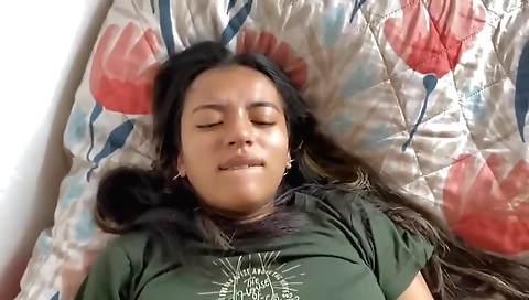 Indian stepsister gets her stepsister's dick on her face