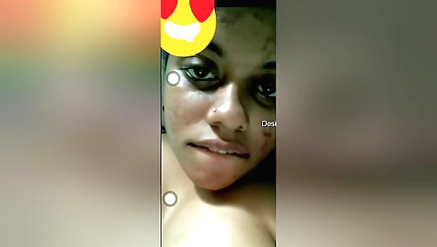 Big tits brunette shows her hairy pussy and wet cunt