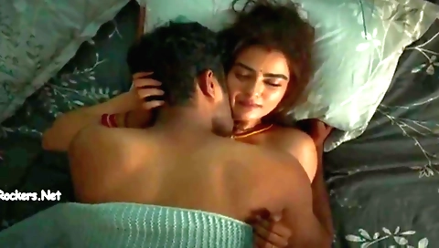 Indian woman with a sexy body is making love with her husband