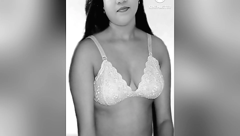 Indian brunette stepsister makes her stepsister horny
