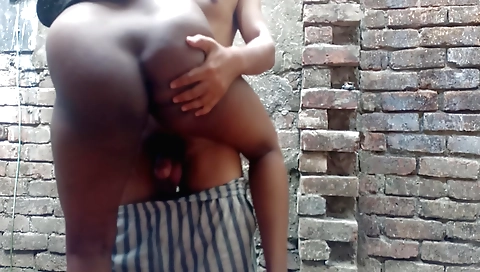 A guy giving a girl a handjob and then she fucks him