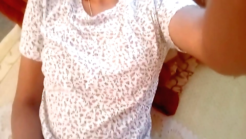 Solo female masturbating in her home with a camera