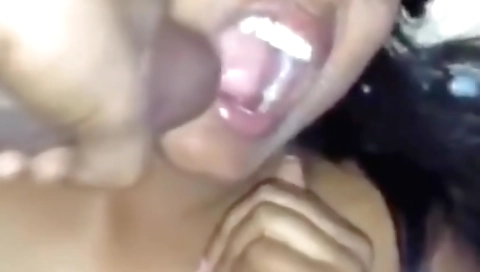 Indian brunette fucks and has a facial on the camera