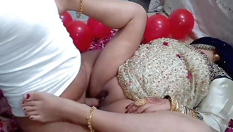Amateur indian bwc wedding dinner with a hot chick
