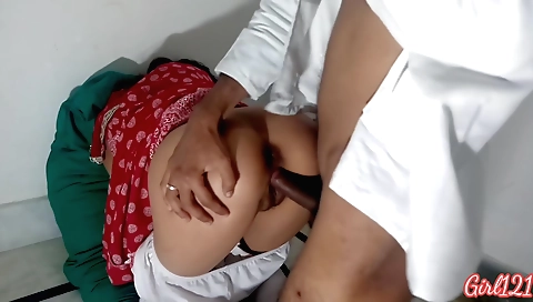 Sexy doctor seduces a girl to make her fuck him on the bed