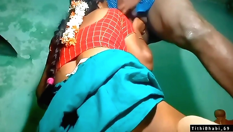 Indian woman sucks a dildo and has a big dildo in her mouth