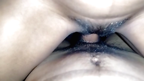 Indian woman is playing with her husband and her lover