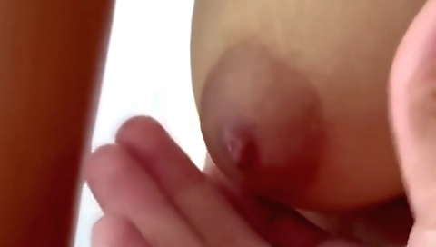 Girl in bikini shows her nice face and tiny tits on hd video